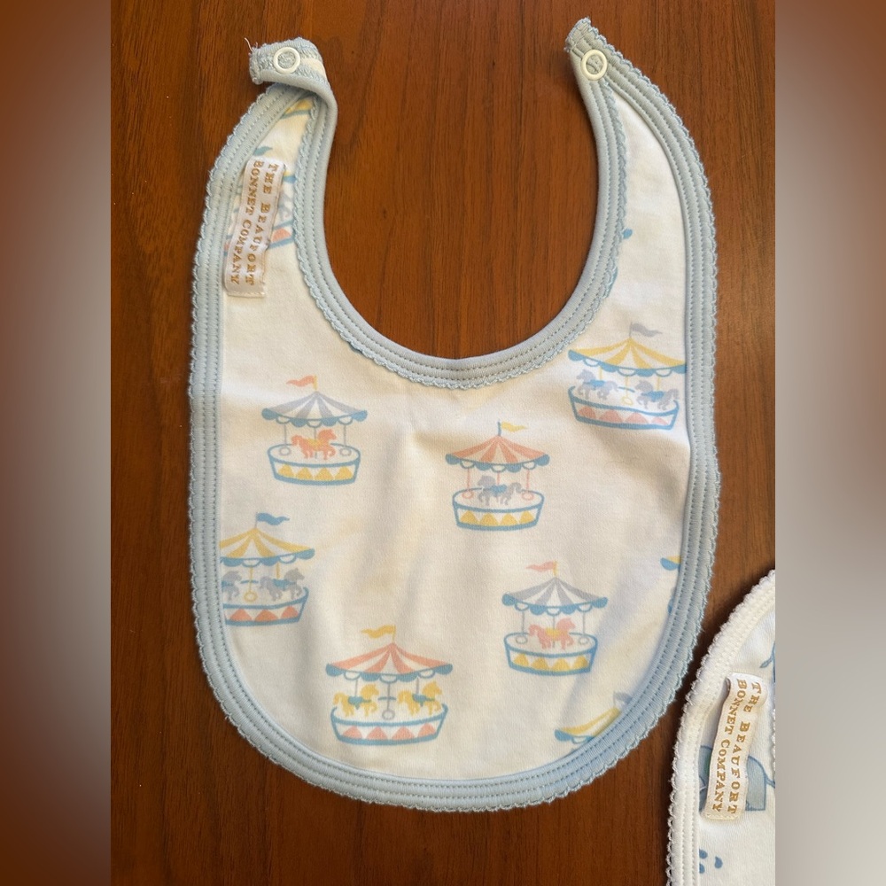 TBBC set of 3 Baby Bibs, all VGUC, the Beaufort bonnet company - Picture 2 of 4